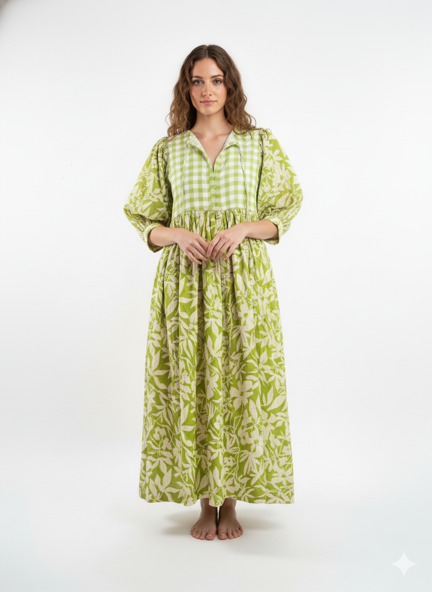 Olive meadow Dress