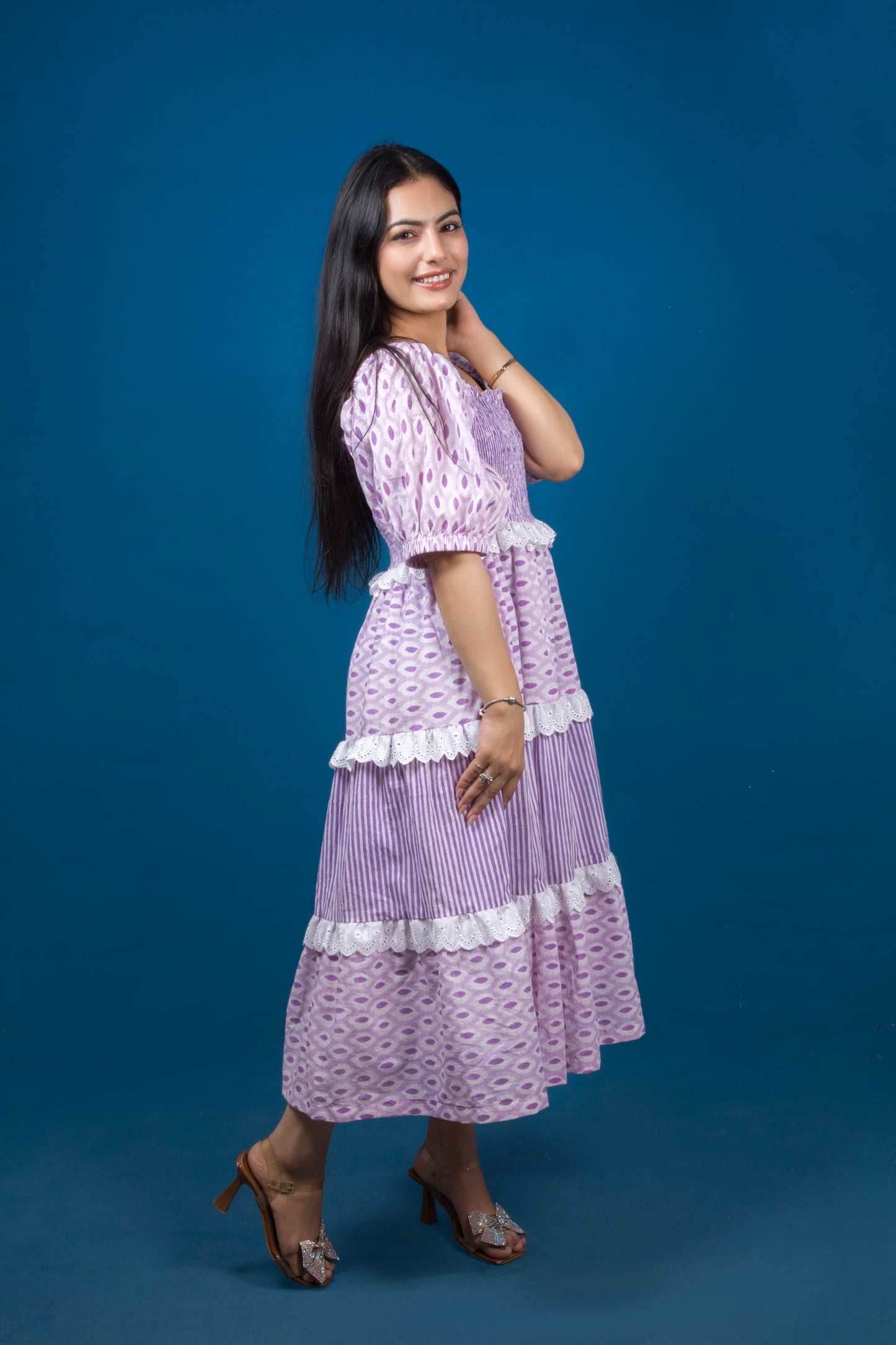 Violet DaydreamTier Dress in Lavender