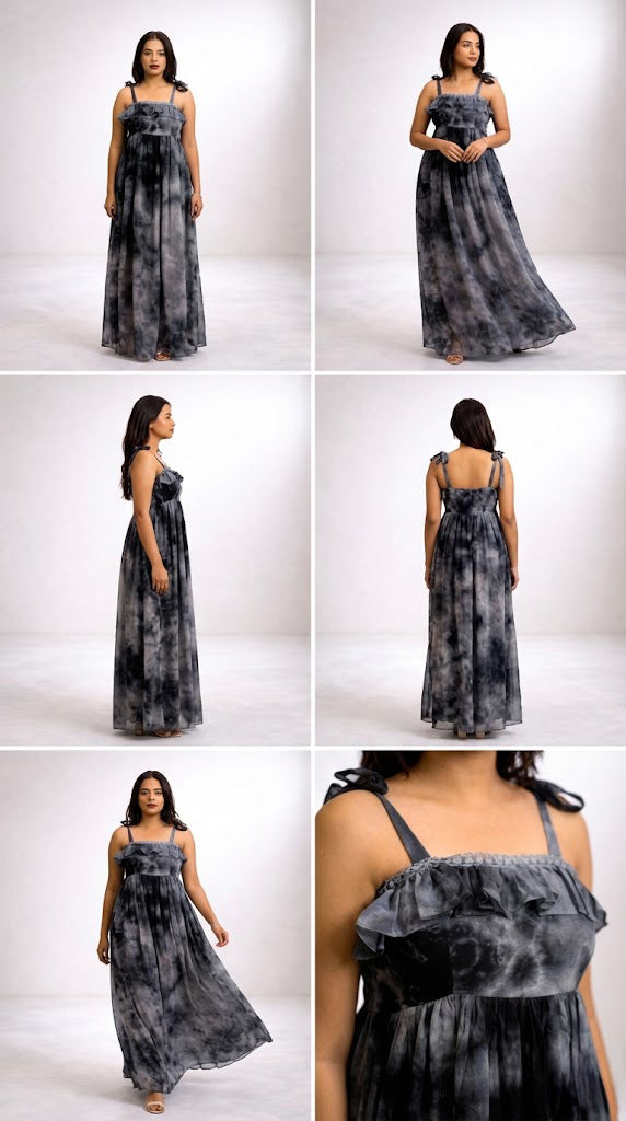 Aranya Tie Dye Maxi Dress