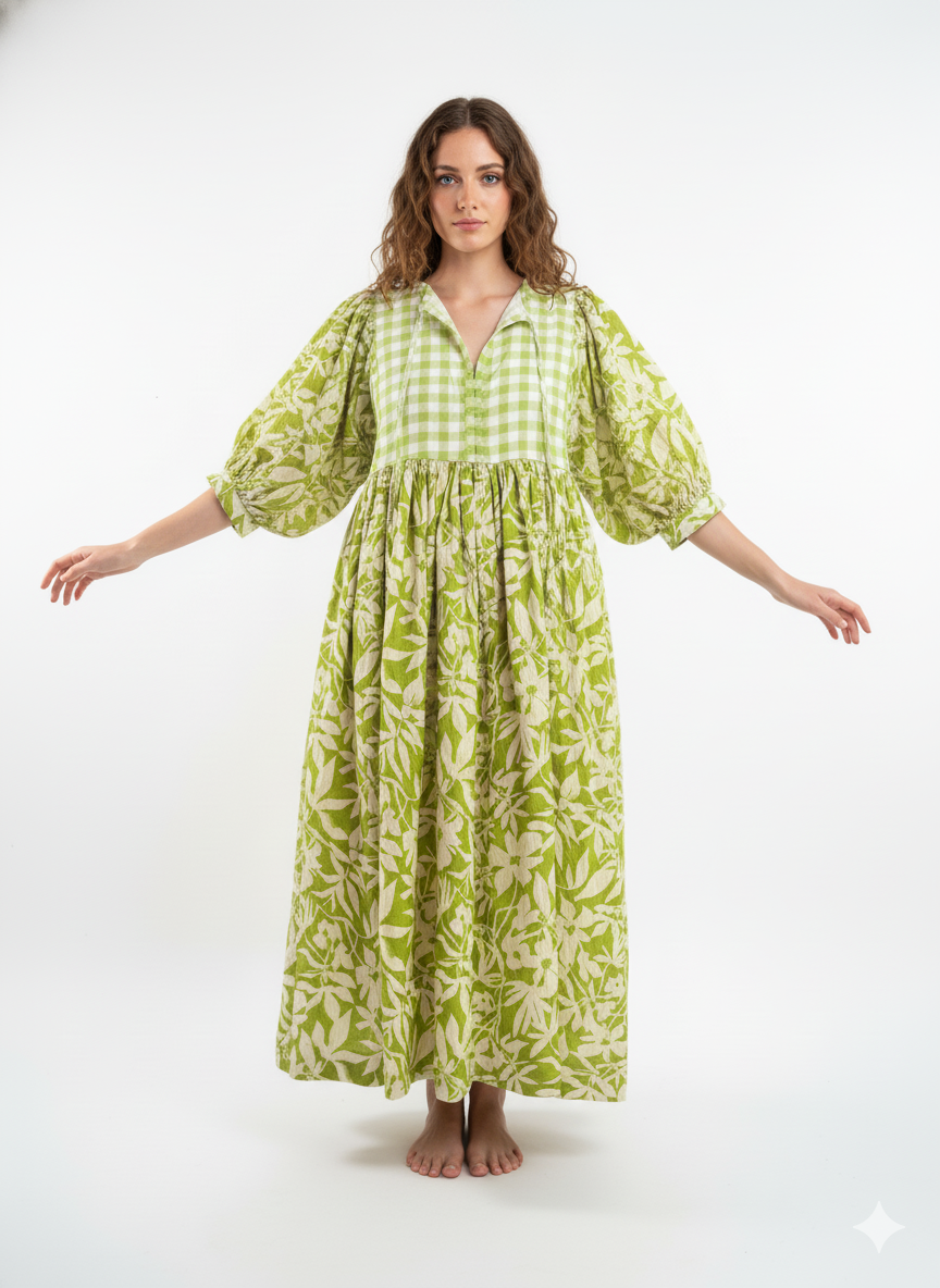 Olive meadow Dress