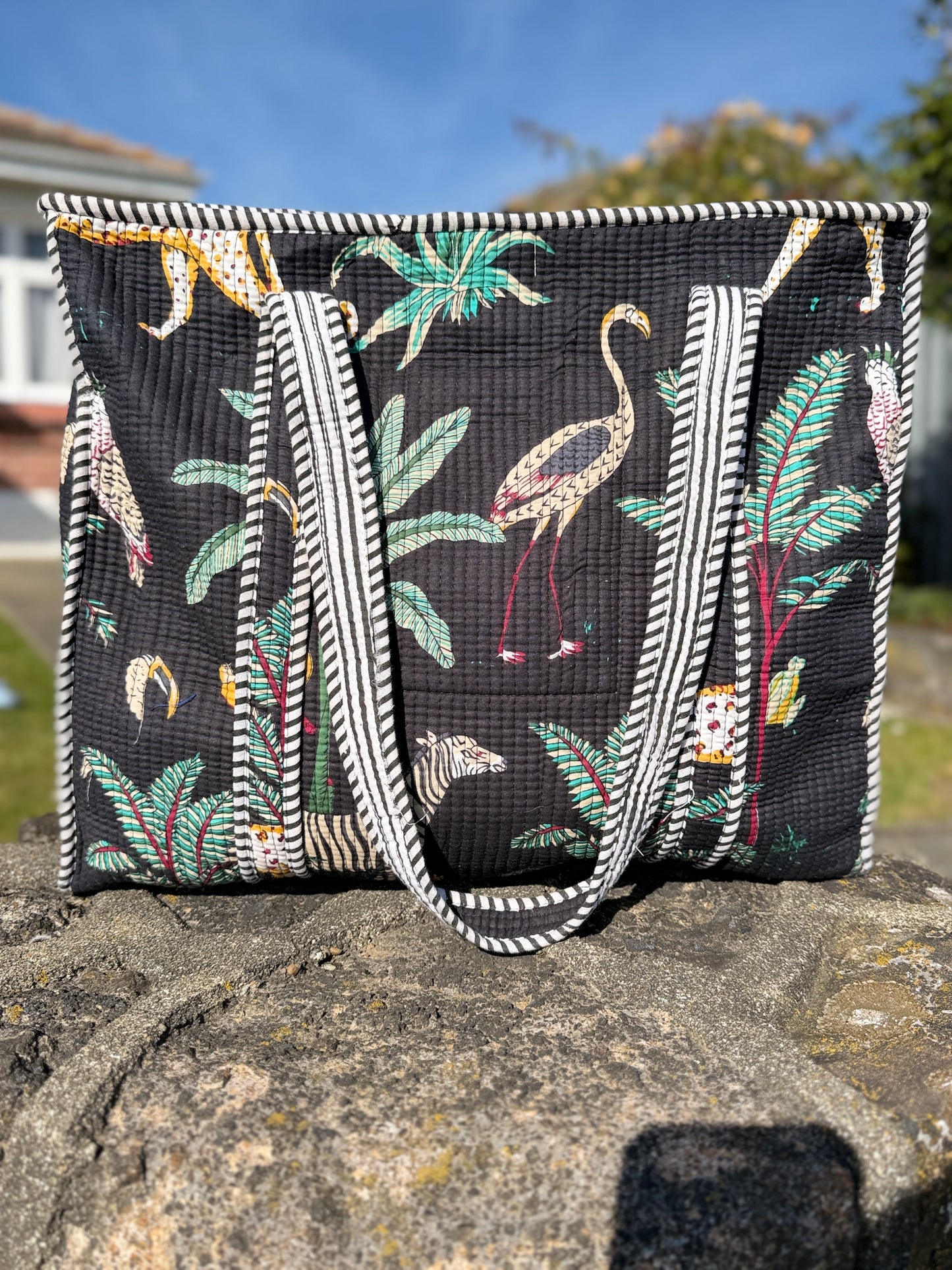 Midnight Safari Cotton Tote Bag