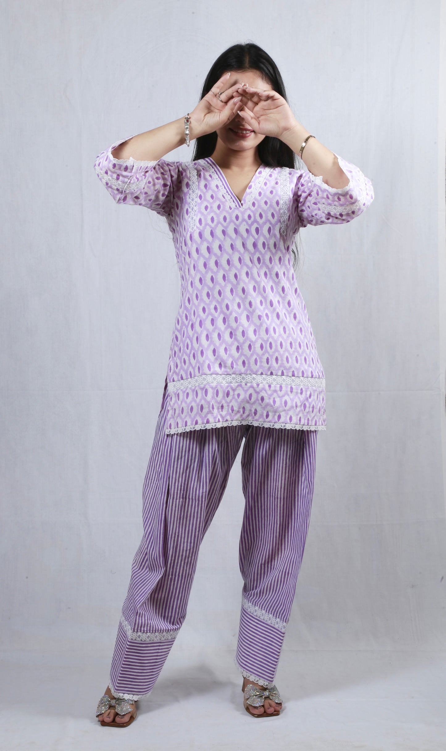 Violet Daydream Co-Ord Set in Lavender