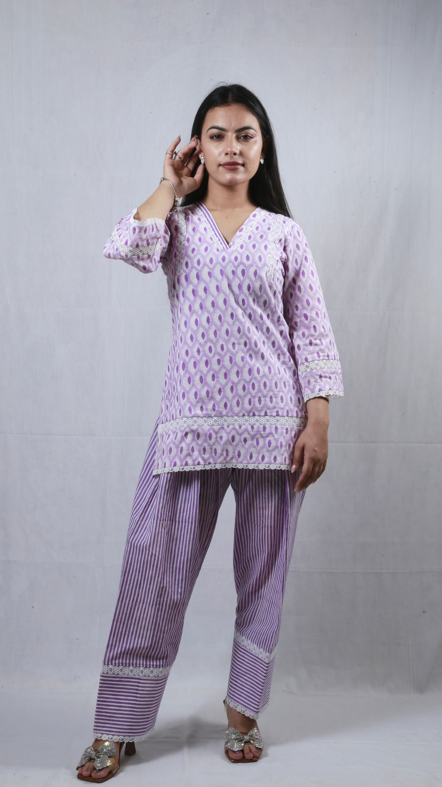 Violet Daydream Co-Ord Set in Lavender