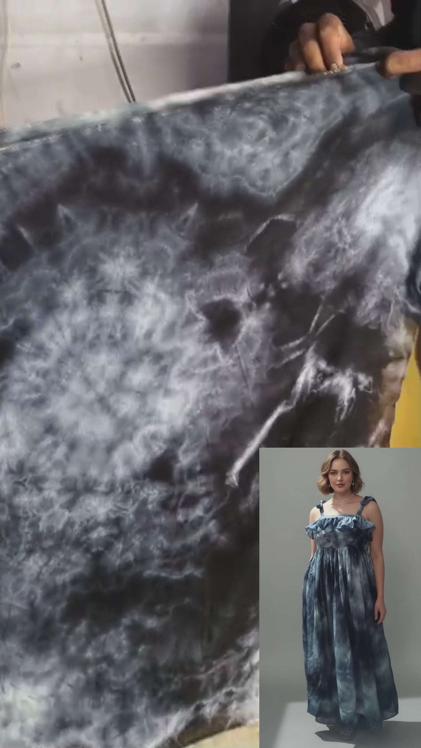 Load video: Aranya Tie dye Maxi BTS